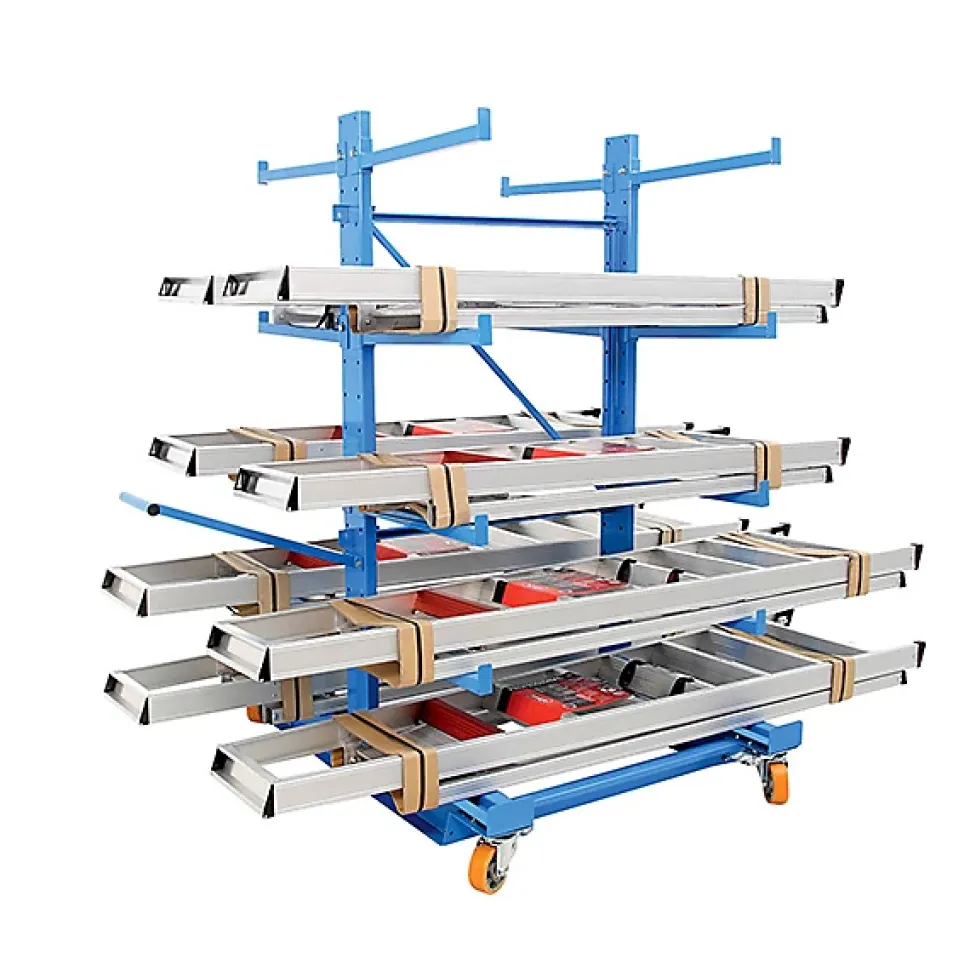 Chariot cantilever double face - Charge max 250kg - 3 niveaux - AFZ1710603NCDF002