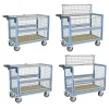 Chariot conteneur grillagé fermé - Plateau 985x565mm - Charge max 500kg - 800726223