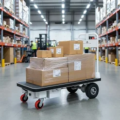 Chariot de manutention motorisé - Plateau 1320x960mm - Charge max 400kg - Industrie et logistique - PM50/2