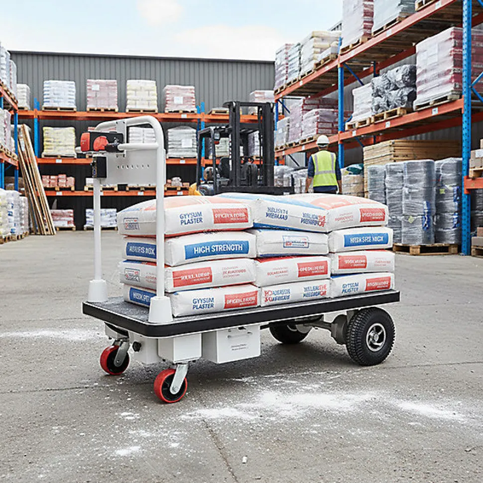 Chariot de manutention motorisé - Plateau 1320x960mm - Charge max 400kg - Industrie et logistique - PM50/2