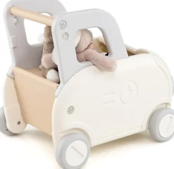 Chariot de Marche Bebe, Trotteur Bébé Garcon Fille en Forme de Voiture, avec Poignée, Siège Rabattable, Corde de Traction