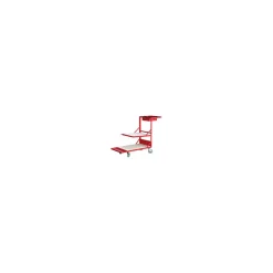 Chariot de préparation de commande rigide 2 plateaux bois - Outifrance
