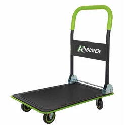 chariot de transport 4 roues 200 kgs manche pliant
