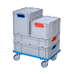 Chariot de transport Caisse Euro 600x400 ProfiPlus - Bleu
