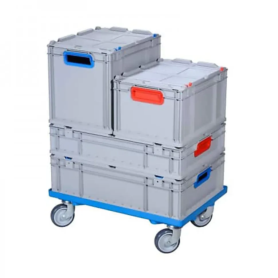 Chariot de transport Caisse Euro 600x400 ProfiPlus - Rouge