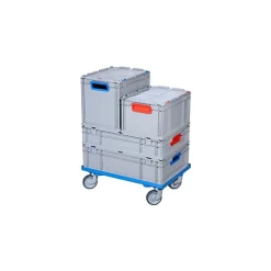 Chariot de transport OB600 pour Bac Euro ProfiPlus Allit - Bleu