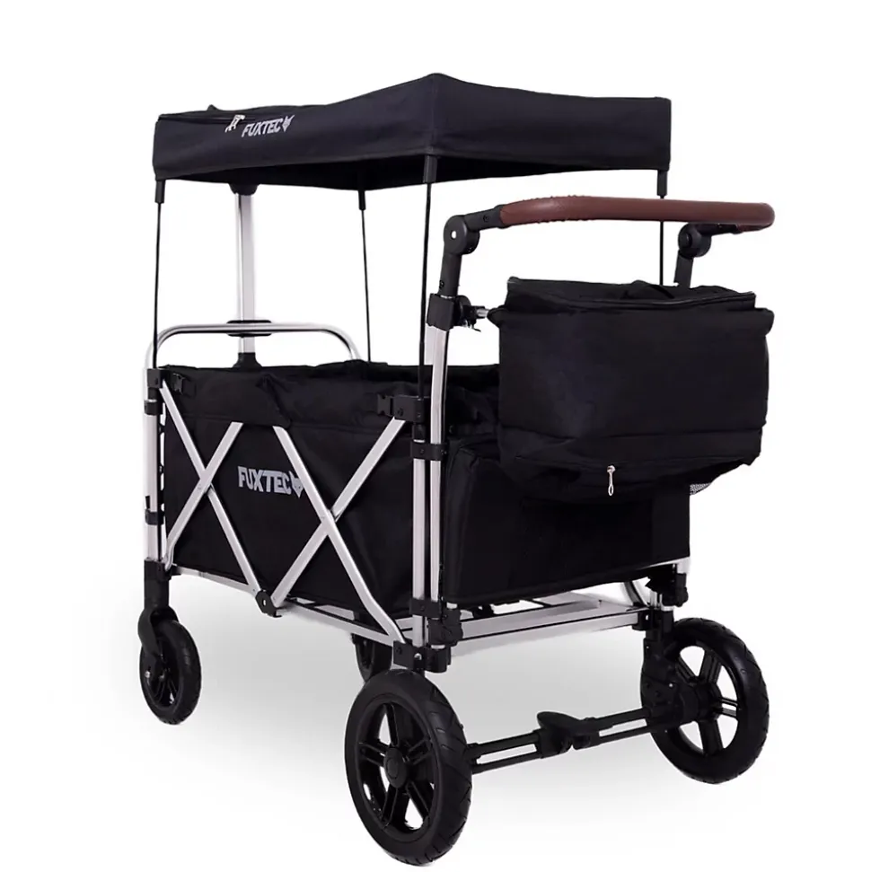 Chariot de transport pliable noir - FUXTEC Super Cruiser + - extension habitacle outdoor enfant 75 kg