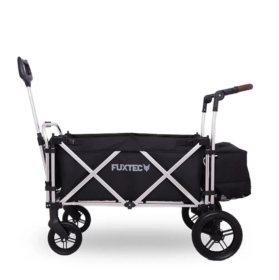Chariot de transport pliable noir - FUXTEC Super Cruiser - outdoor enfant 75 kg