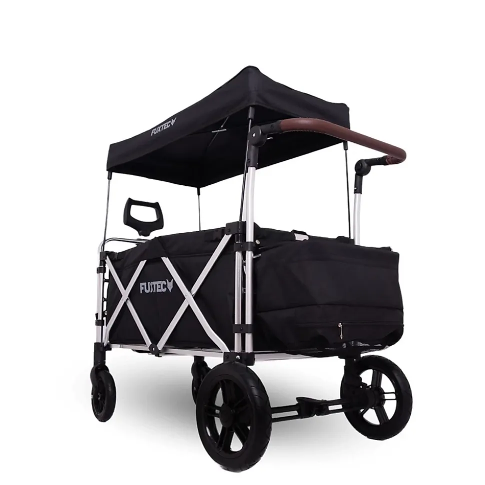 Chariot de transport pliable noir - FUXTEC Super Cruiser - outdoor enfant 75 kg