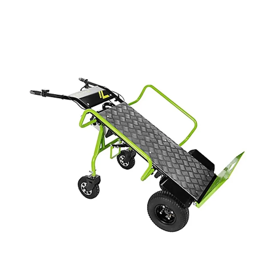 Chariot diable électrique avec grand plateau - Charge 260kg - ZI-ET260