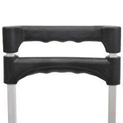 Chariot diable pliable leger telescopique charge 70kg en aluminium argent-noir