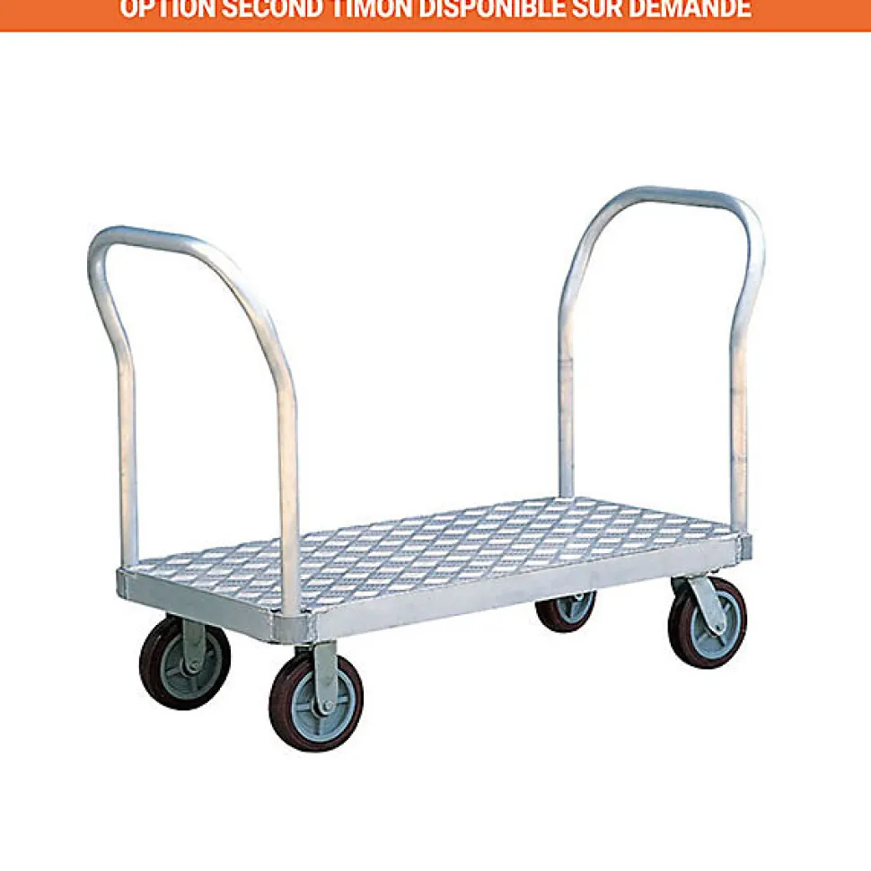 Chariot en aluminium - Plateau de 1220 x 610mm - Capacité 900kg - AF2448