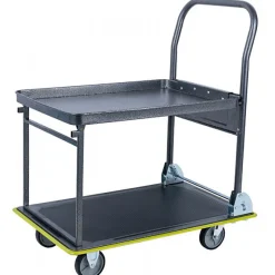 Chariot en métal avec 2 étages capacité 150 kg
