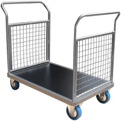 Chariot grillagé 2 côtés - Plateau 1200x800mm - Charge max 500kg - CHG2T3