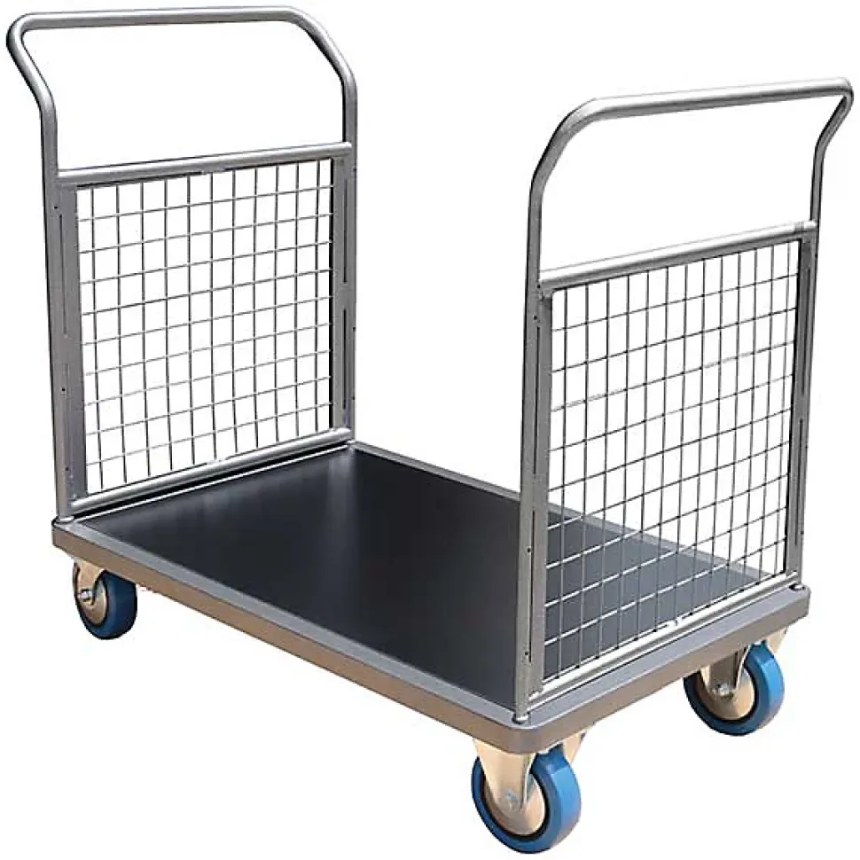 Chariot grillagé 2 côtés - Plateau 1200x800mm - Charge max 500kg - CHG2T3