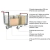 Chariot grillagé 4 côtés - Plateau 1075x710mm - Roues losange - Charge max 500kg - 806724745