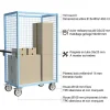 Chariot grillagé sans toit - Plateau mélaminé 815x485mm - Charge max 500kg - 880725212