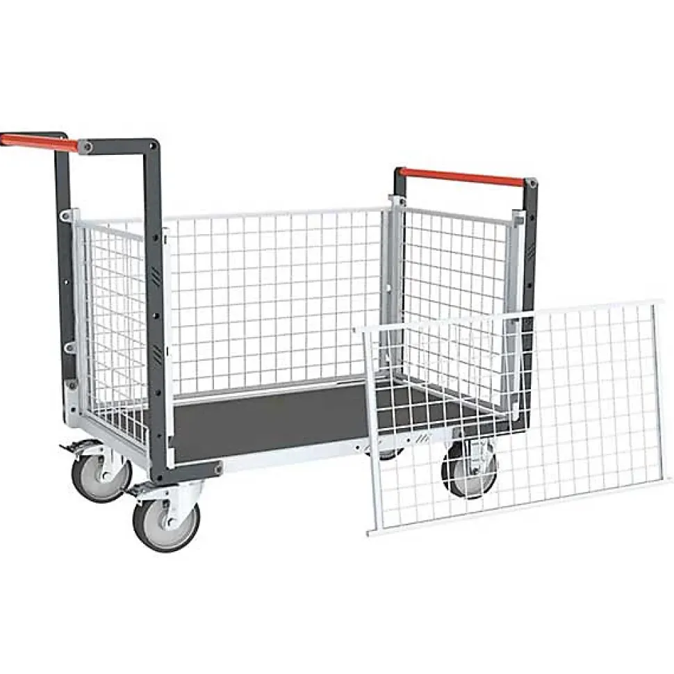 Chariot modulable grillagé 4 côtés - Plateau antidérapant 965x555mm - Charge max 500kg - 806724565
