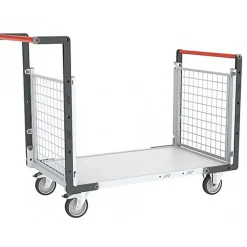 Chariot modulable grillagé 2 côtés - Plateau 965x600mm - Charge max 250kg - 806724242