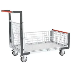 Chariot modulable grillagé - Bac 815x455mm - Charge max 250kg - 806724146