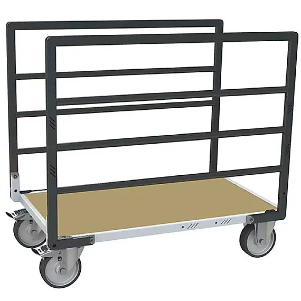Chariot modulaire 2 ridelles - Plateau 1005x555mm - Charge max 500kg - 806724513