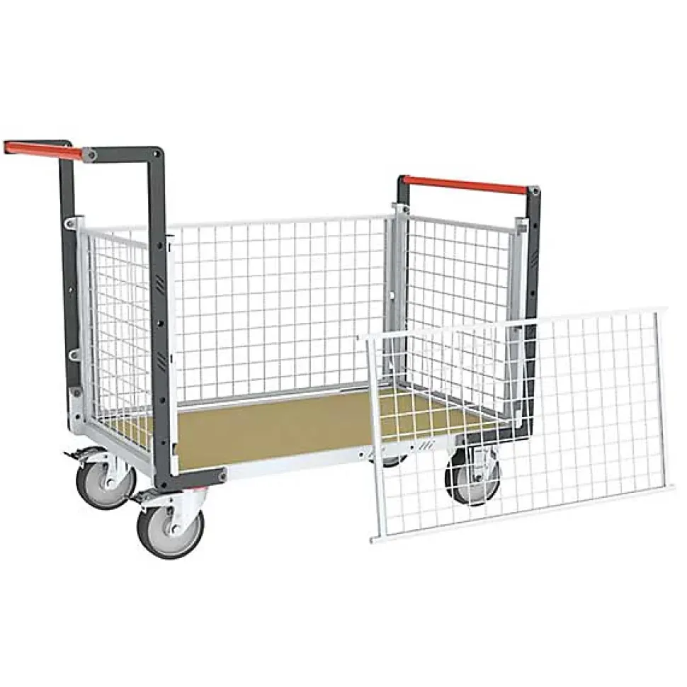 Chariot modulaire grillagé 4 côtés - Plateau 965x555mm - Charge 500kg - 806724545