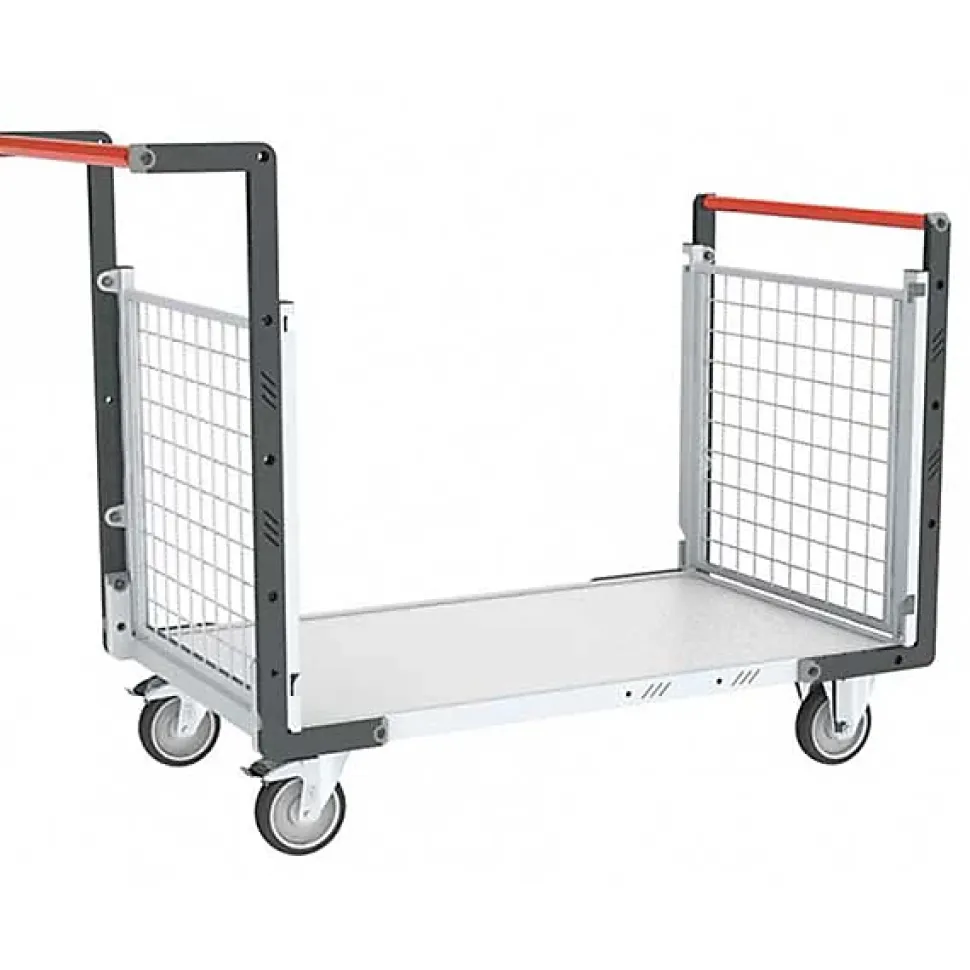 Chariot modulaire grillagé avec 2 côtés - Plateau 815x500mm - Charge max 250kg - 806724142