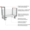 Chariot modulaire grillagé 3 côtés - Plateau 815x480mm - Charge max 250kg - 806724144