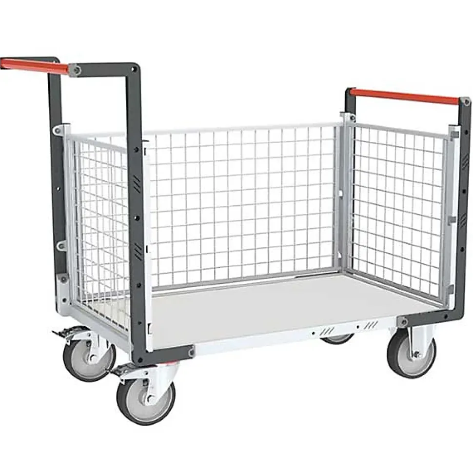 Chariot modulaire grillagé 3 côtés - Plateau 815x480mm - Charge max 250kg - 806724144