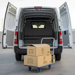 Chariot pliant avec frein - Plateau antidérapant 920x610mm - Charge max 300kg - 805006997