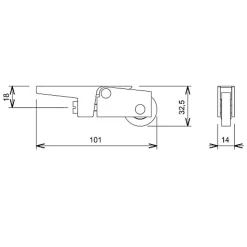 Chariot SR pour rail 150 degré - LA CROISEE DS - DS323482