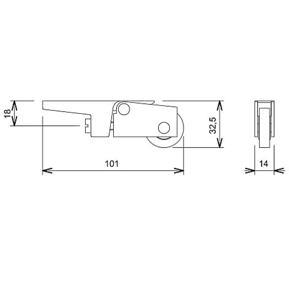 Chariot SR pour rail 150 degré - LA CROISEE DS - DS323482