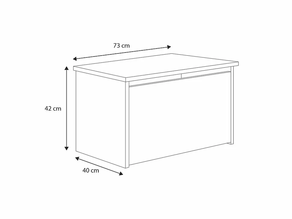 Chest de jouets Daria - Espace de rangement sûr et élégant pour la chambre des enfants