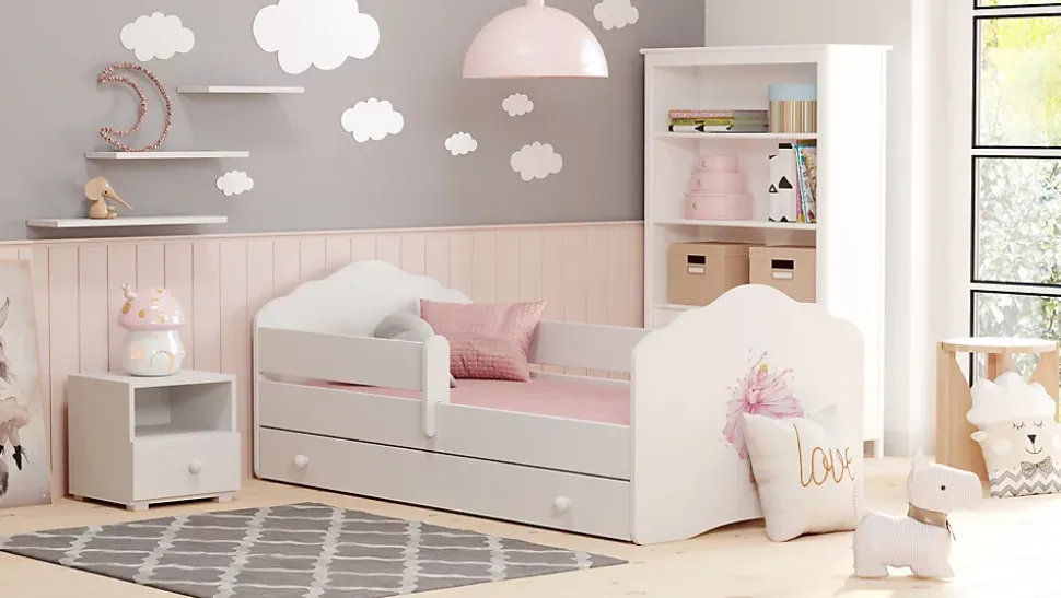 Chevet Emi blanc pour la chambre d'enfant