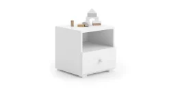 Chevet Emi blanc pour la chambre d'enfant
