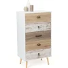Chiffonnier 5 tiroirs BAHIA 60 cm scandinave commode semainier
