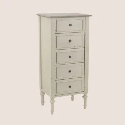 Chiffonnier baroque en bois 5 tiroirs - NEYLA