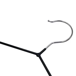 Cintre antidérapant en PVC gris Waax vendu par 4 pièces