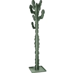 Cintre de sol Cactus 170 cm, structure autoportante en fer, design moderne pour entrée ou chambre, Made in Italy Vert Sauge