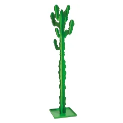 Cintre de sol Cactus 170 cm, structure autoportante en fer, design moderne pour entrée ou chambre, Made in Italy Vert
