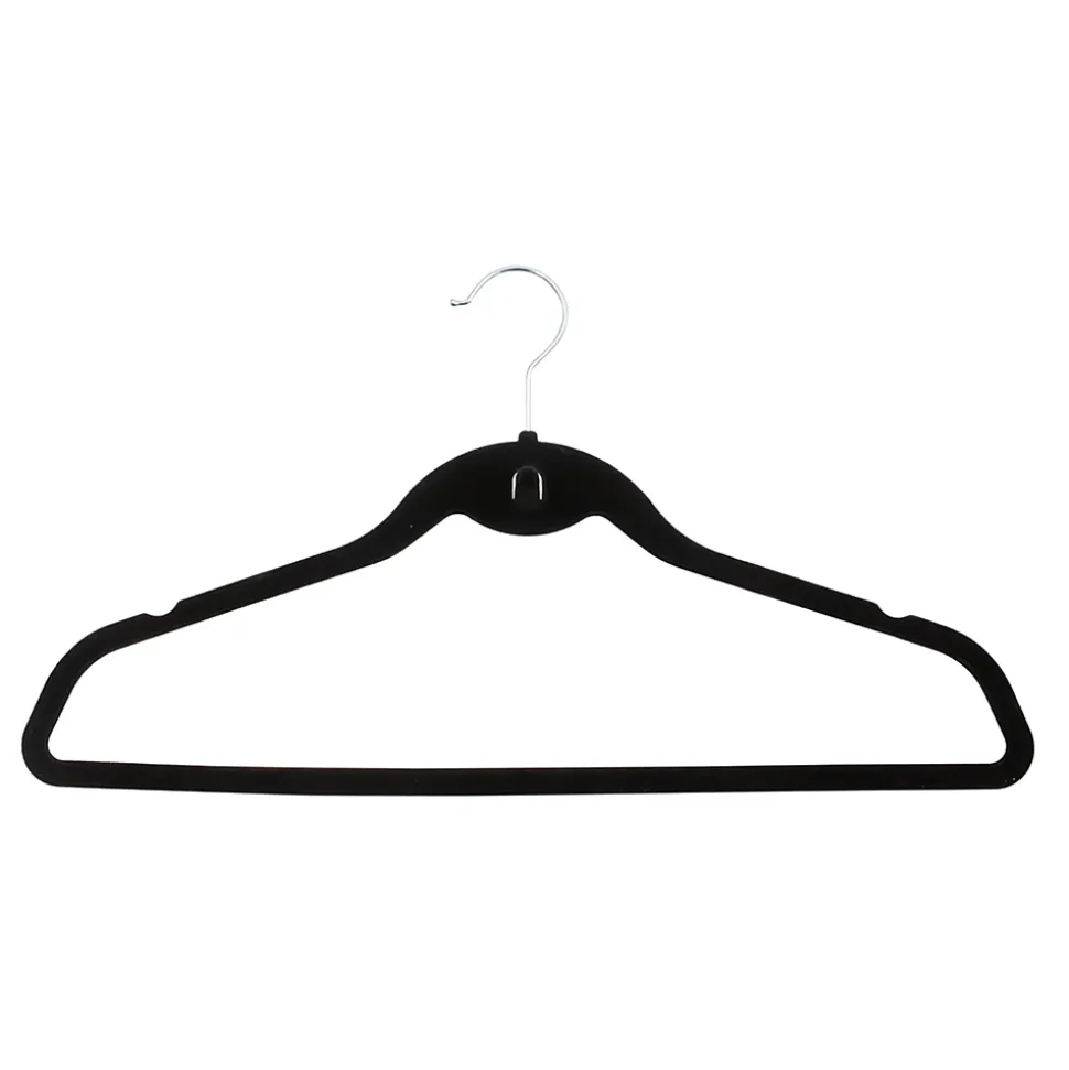 Cintre effet velours noir Velvet vendu par 4 pièces