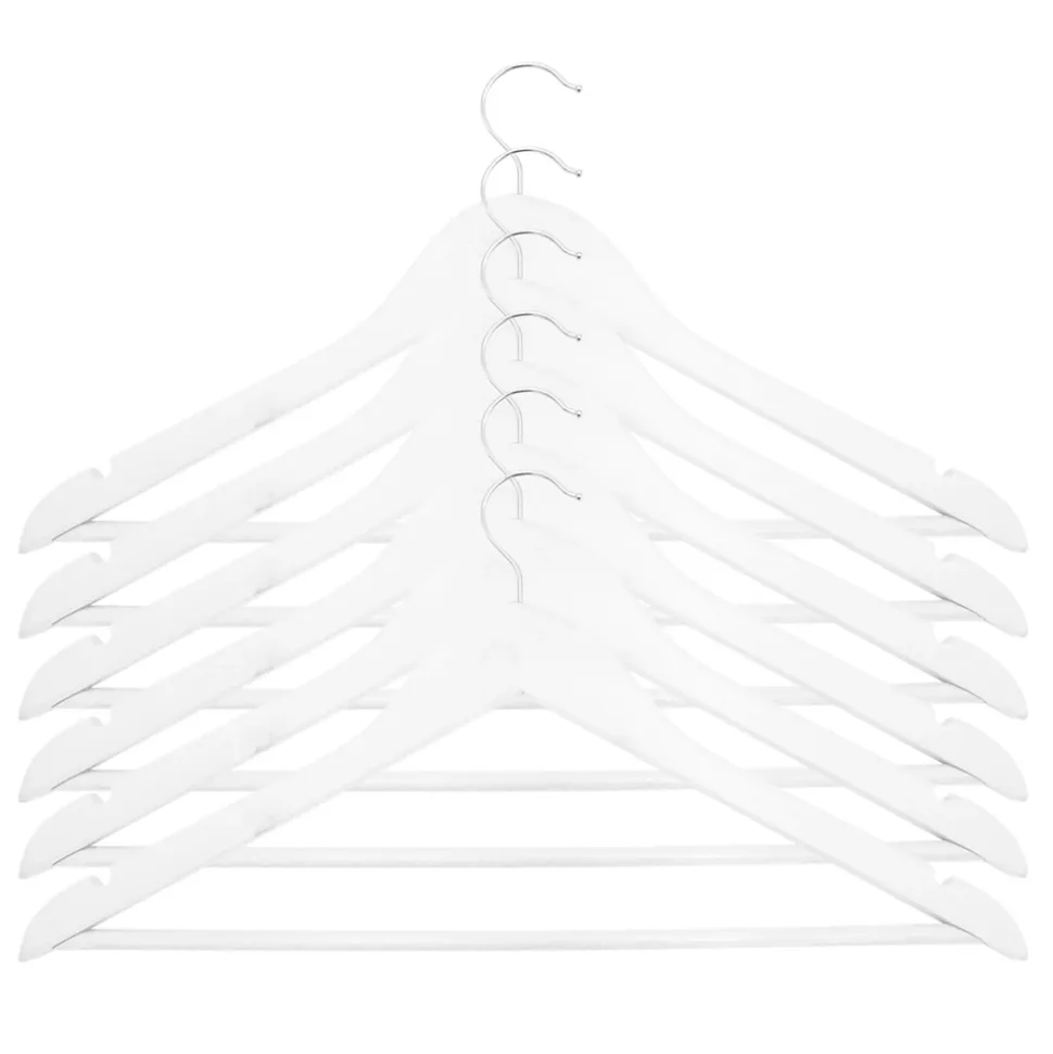 Cintre en bois blanc Box & Beyond vendu par 9 pièces