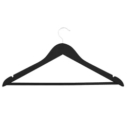 Cintre en bois noir Maipo, 44,5 cm vendu par 6 pièces