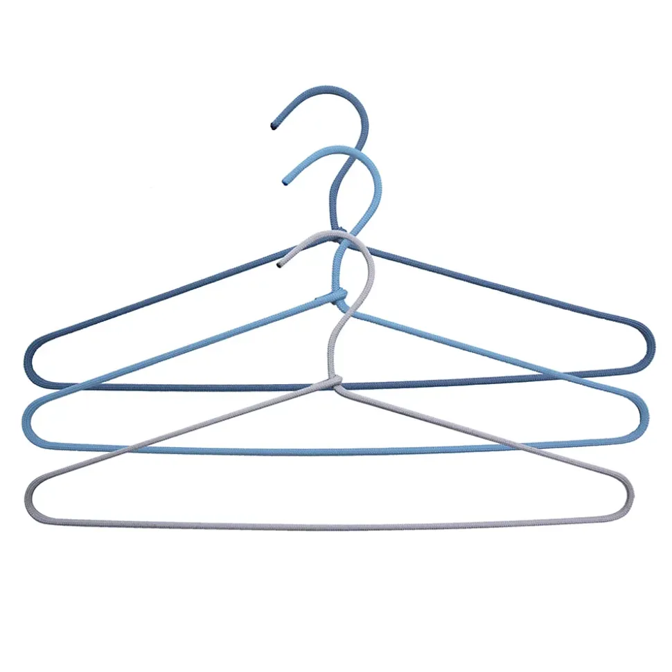 Cintre en tissu bleu Alas L. 40,5 cm vendu par 3 pièces