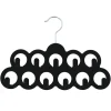 Cintre noir pour accessoires 11 crochets Velvet