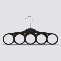 Cintre pour 5 foulards en feutrine L. 41 cm noir ,5Five