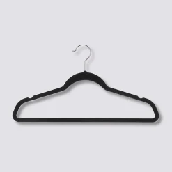 Cintre pour vêtement en feutrine L. 45,2 cm noir ,5Five vendu par 8 pièces