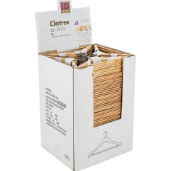Cintres en bois x8 - Beige- 5five