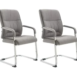 -CLP-CLP Lot de 2 Chaises Cantilever XXL Anubis en Tissu avec accoudoirs-Array