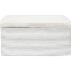 Coffre banc pliable en velours côtelé Scott